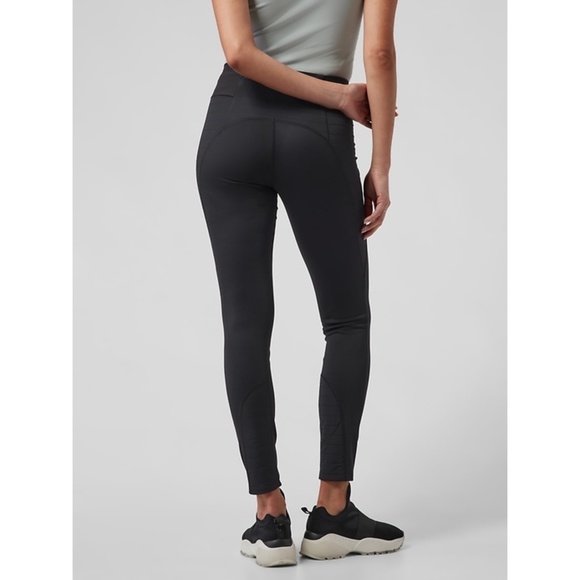 Athleta Peak Hybrid Fleece Lined Tight Black Small - Picture 8 of 16